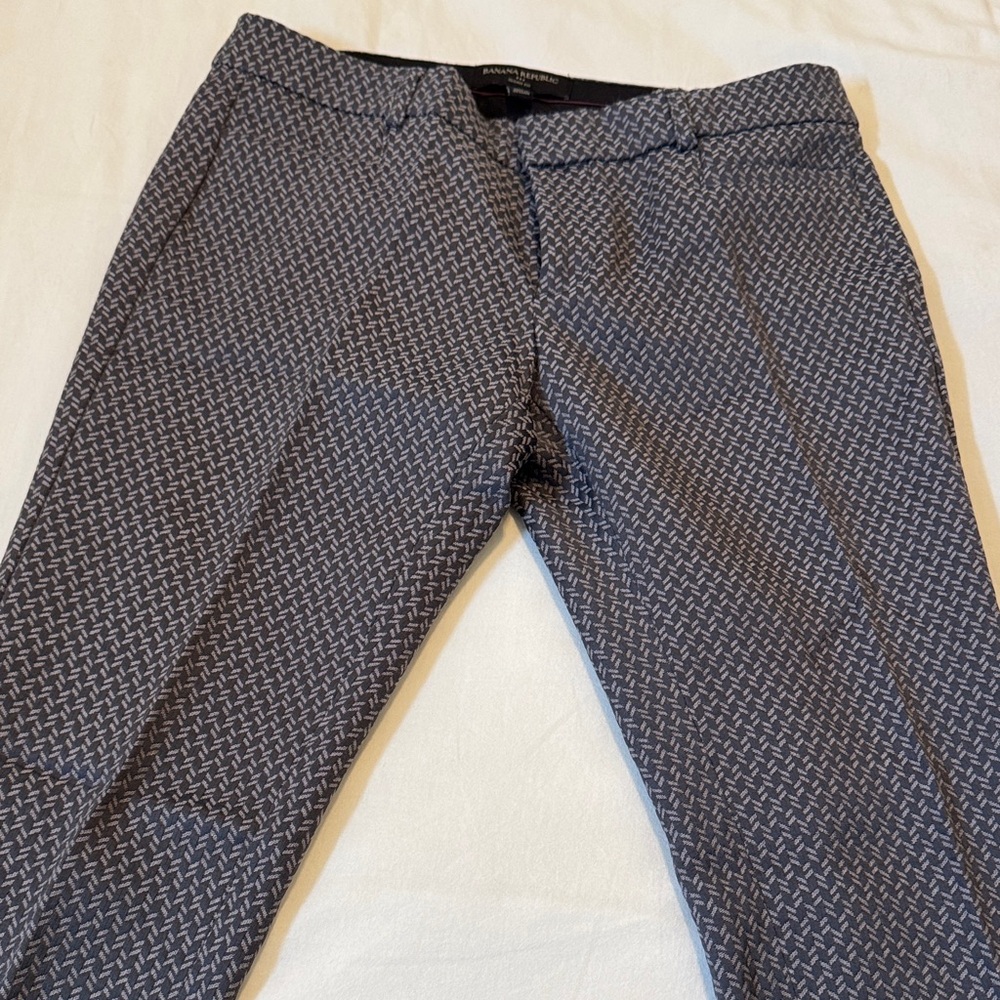 Banana Republic Men's Gray Geometric Pants